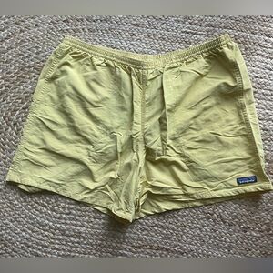 Patagonia Mustard Yellow Baggies Shorts
